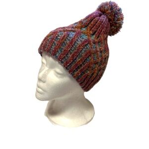 Spyder bright multicolor pom hat